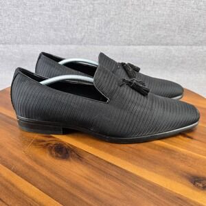 Van Heusen Cannon Black Textile Upper Mens Loafers‎ Memory Foam Size 12M